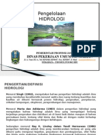 Pengertian Hidrologi