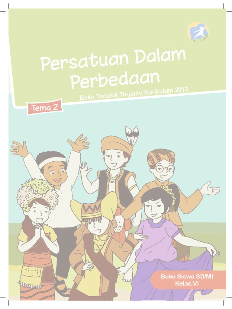 Buku Pegangan Siswa SD Kelas 6 Tema 2 Persatuan Dalam Perbedaan