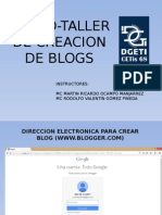 Curso-taller Blog 2014