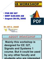 MATLAB Workshop Lecture 1