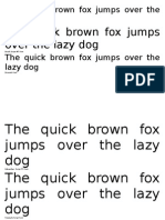 The Quick Brown Fox Jumps Over The Lazy Dog