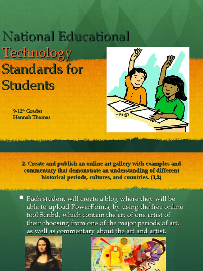 National Tech Standards for Grades 9-12 | PDF