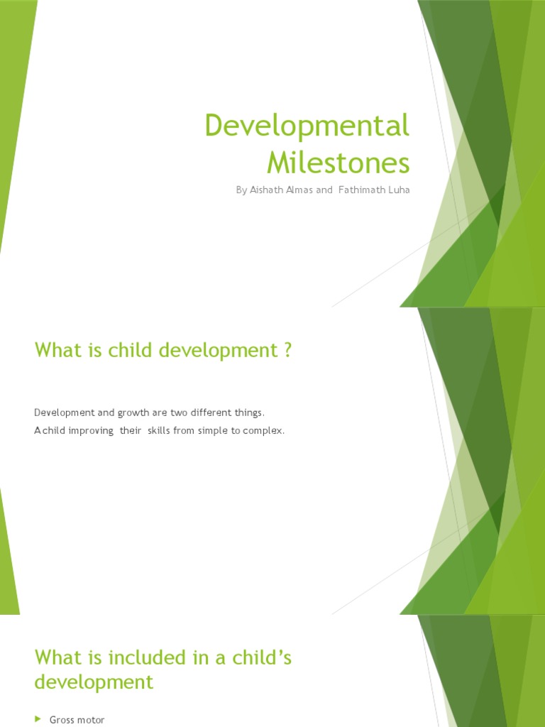 Child Development Milestones Guide | PDF | Child Development ...
