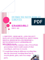 Intro To Nets For ST Udents: Grades Pk-2