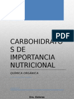 Carbohidratos de Importancia Nutricional