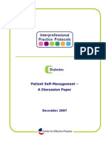 Patient Self-Management Discussion Paper