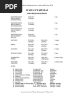 IIUM Academic Calendar 2015/2016