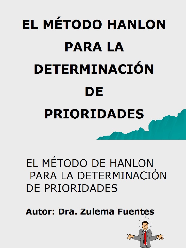 El Método Hanlon para La Determinación DE Prioridades | PDF | Salud y ...