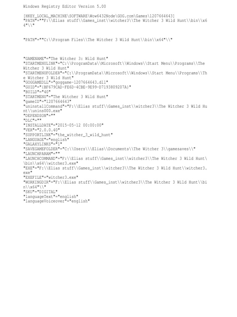 Where Is The Witcher 3 Exe