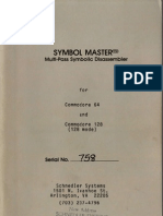 Symbol Master Multi-Pass Symbolic Disassembler Manual V2.0 (Feb 2 1986)