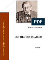 Les Heures Claires - Émile Verhaeren 