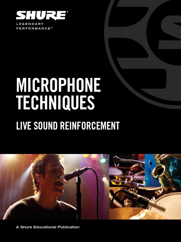 Microphone Techniques For Live Sound Reinforcement English PDF