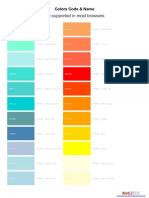 Complete Websafe Colors Code