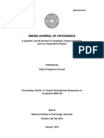 Archive INDIAN JOURNAL OF CRYOGENICS A quarterly journal devoted to Cryogenics, Superconductivity and Low Temperature Physics2012