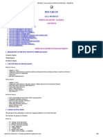 Peugeot All Models Wiring Diagrams - General