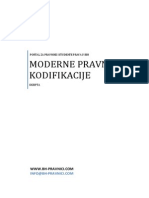 Moderne Pravne Kodifikacije - Pomoćni Materijal Az Pripremu Ispita