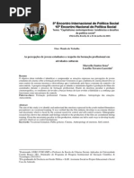 AS PERCEPÇÕES DE JOVENS ESTUDANTES A RESPEITO DA FORMAÇÃO PROFISSIONAL EM ATIVIDADES CULTURAIS