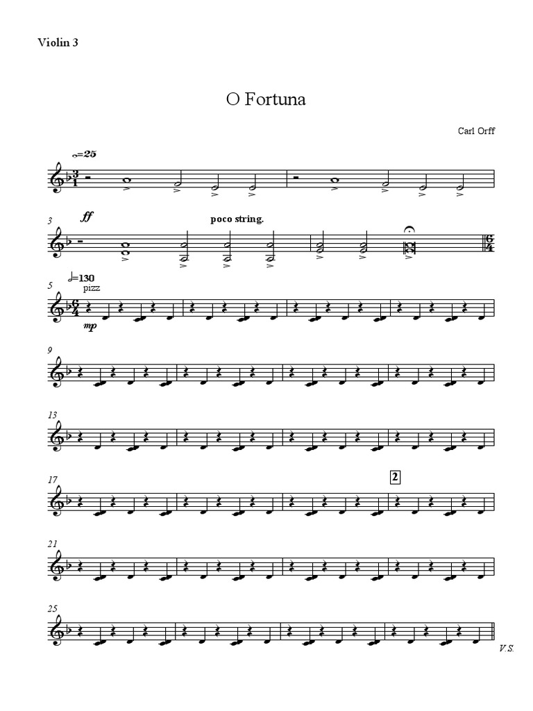 Carmina Burana Woodwind, Brass, Vocal, Percussion, Strings With Extra