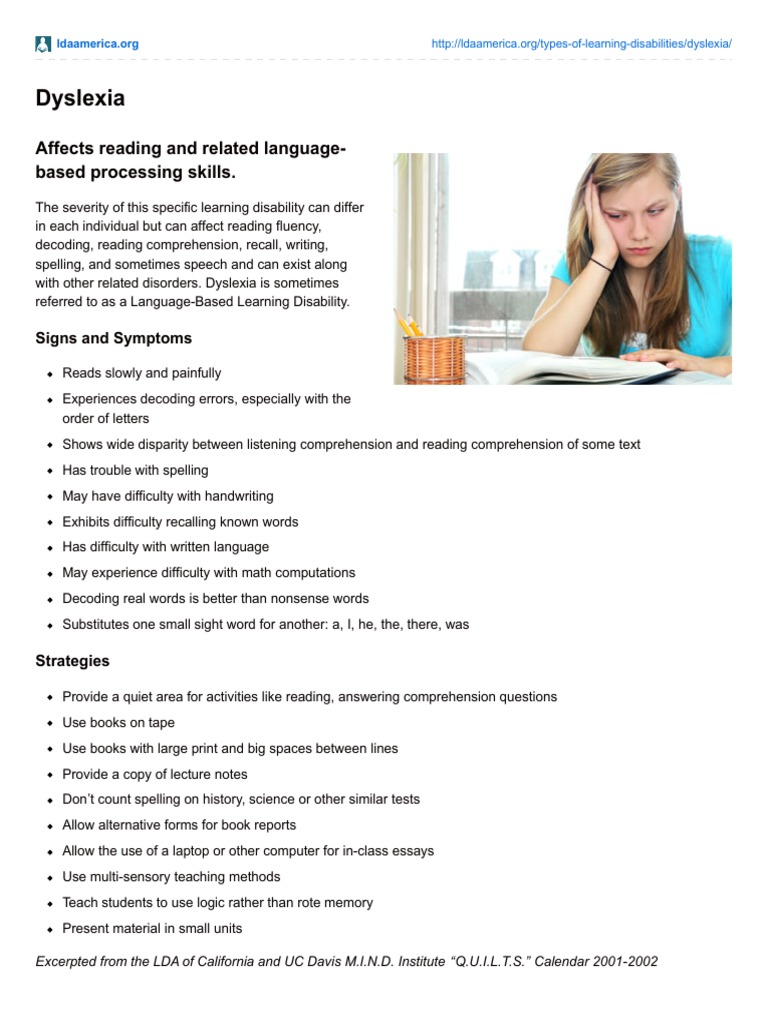 Understanding Dyslexia: Key Insights | PDF | Language Arts & Discipline