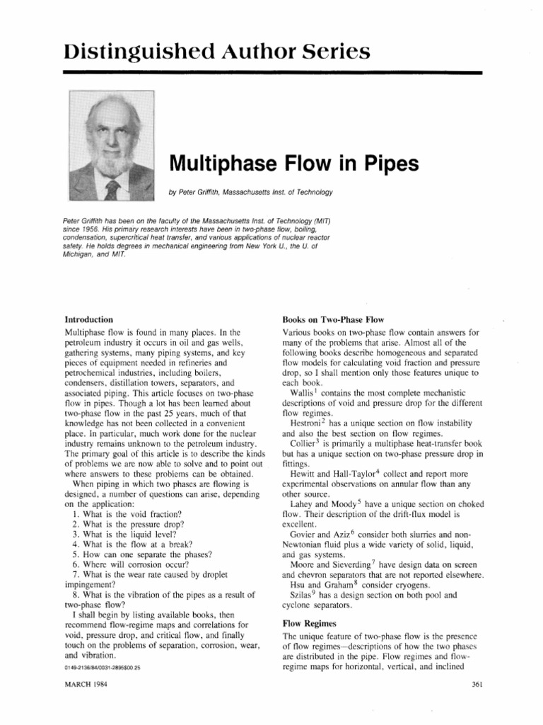 Flow Regimes in Multiphase Pipes | PDF | Fluid Dynamics | Reynolds Number