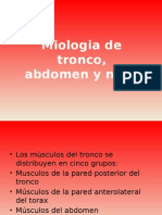 Miologia de Tronco y Abdomen