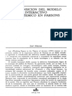 Talcott Parsons y El Modelo Sistémico