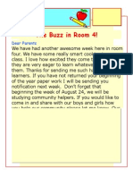 The Buzz in Room 4!: ACK TO Chool