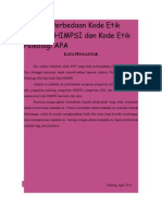 Analisis Perbedaan Kode Etik Psikologi HIMPSI Dan Kode Etik Psikologi APA