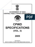 CPWD Specifications: Government of India Central Public Works Department