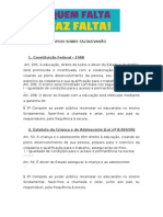 Base Legal de Apoio Sobre Falta