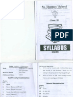 Syllabus III St. Thomas