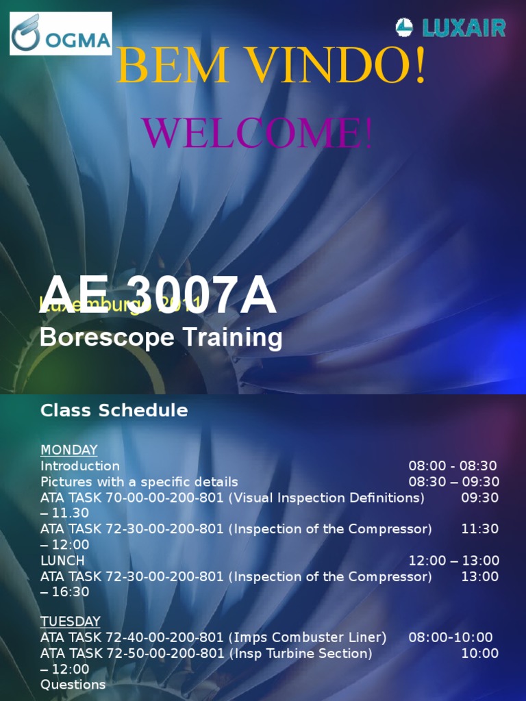 AE 3007A Borescope Training PDF
