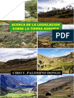 Acerca de La Legislacion Sobre La Tierra Agraria