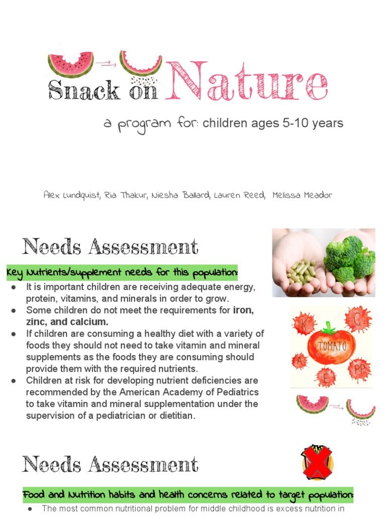 Healthy Snacking for Kids Program | PDF | Food Energy | Diet (Nutrition)