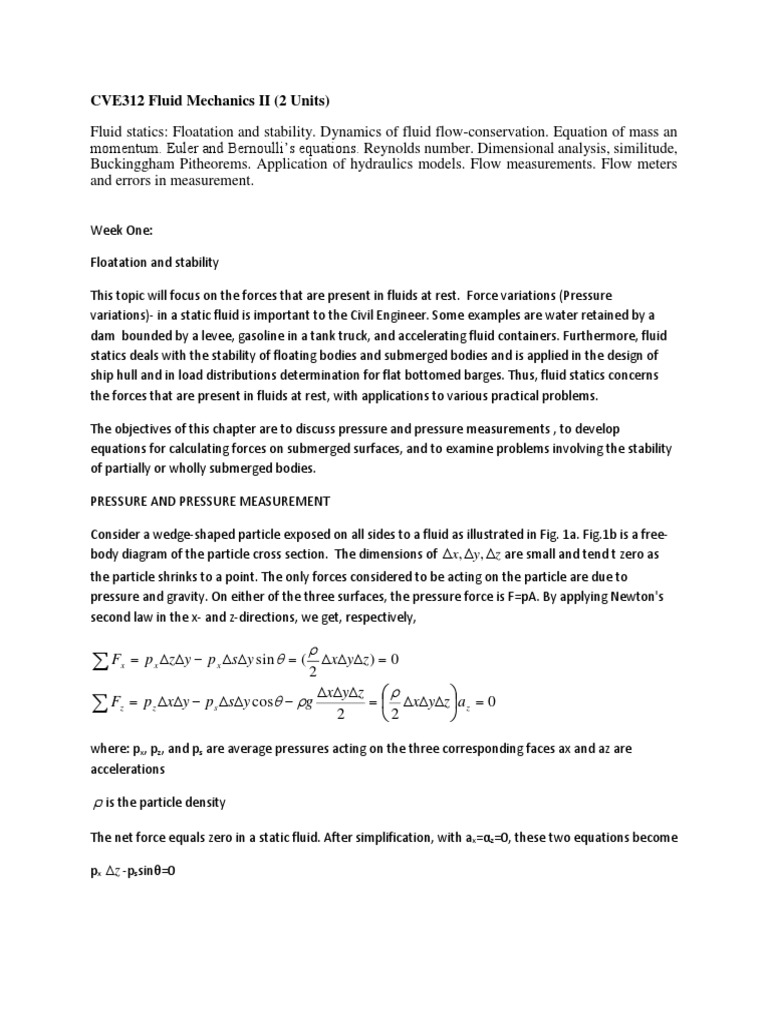 Fluid Mechanics for Engineering Students | PDF | Buoyancy | Fluid Dynamics