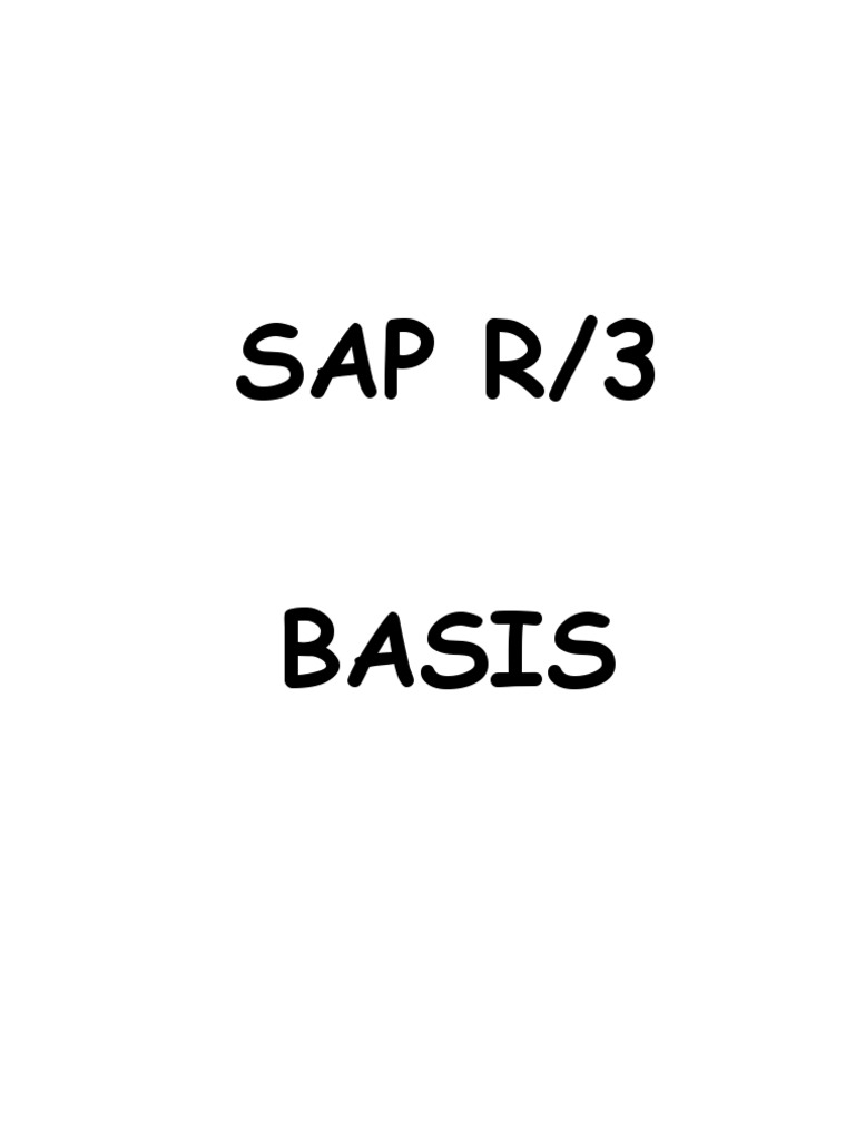 Manual Basis SAP R3 | PDF