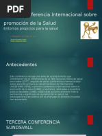 Tercera Conferencia Internacional Promoción de La Salud PP