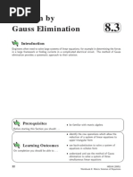 Gauss Elimination in Numerical Method