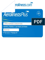 Tarjeta Aerolineas