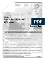 Cespe 2008 Trt 1 Regiao Rj Analista Judiciario Area Judiciaria Prova Email