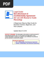 Download NDA Musical or Audio Recording - Legal Guide by CanadaLegalcom SN28595342 doc pdf