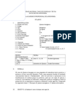 Silabo de Química Inorgánica II Semestre-2015