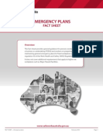 Emergency Plans Fact Sheet