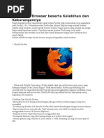 10 Macam Browser Beserta Kelebihan Dan Kekurangannya