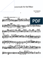 Hindemith - Kleine Kammermusik, Op. 24 No. 2 (Parts)