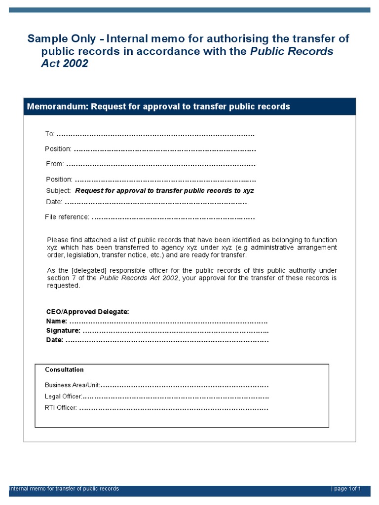 Public Records Transfer Memo | PDF | Computers | Technology & Engineering