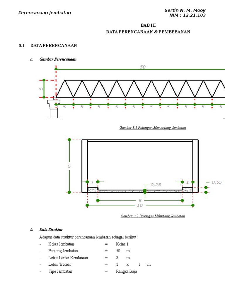 Perencanaan Jembatan Rangka Baja