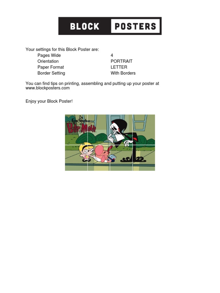 Create a Block Poster Guide | PDF