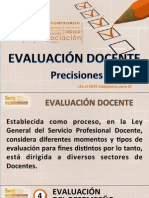 Precisiones Evaluación Docente