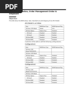 ATO Setup, Sales, Manufacturing and Shipment